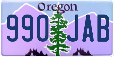 OR license plate 990JAB