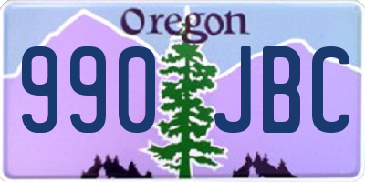 OR license plate 990JBC