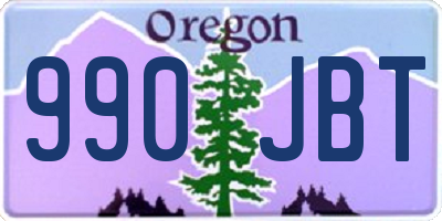 OR license plate 990JBT