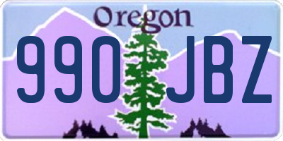 OR license plate 990JBZ