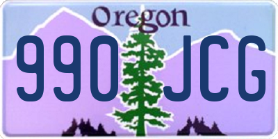 OR license plate 990JCG