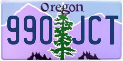 OR license plate 990JCT