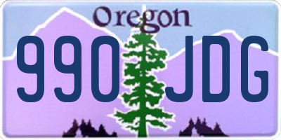 OR license plate 990JDG