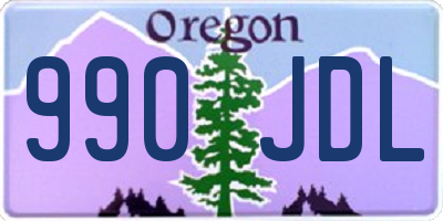 OR license plate 990JDL