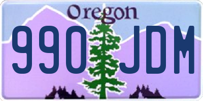 OR license plate 990JDM