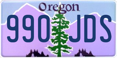 OR license plate 990JDS