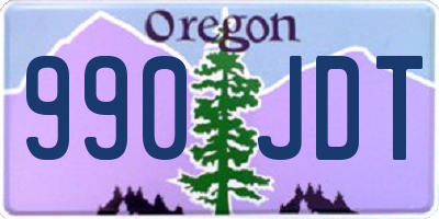 OR license plate 990JDT