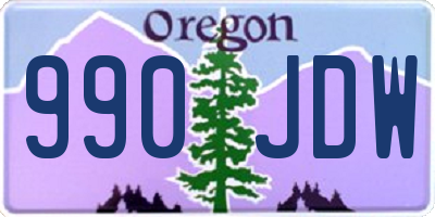 OR license plate 990JDW