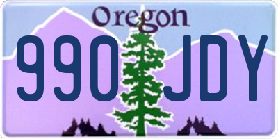 OR license plate 990JDY