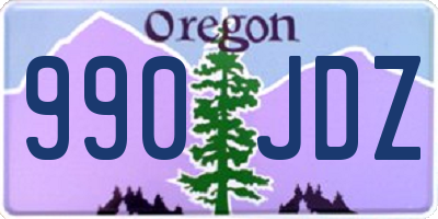 OR license plate 990JDZ