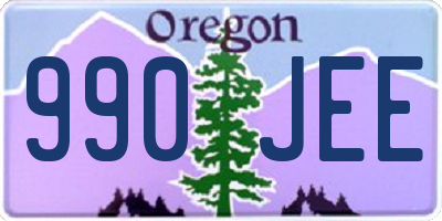 OR license plate 990JEE