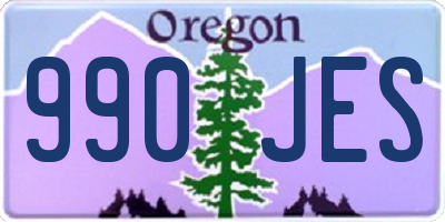 OR license plate 990JES