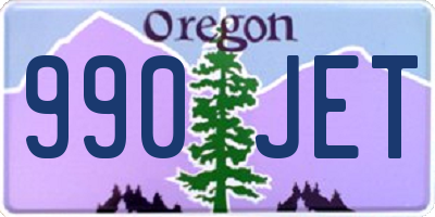 OR license plate 990JET