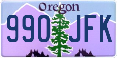 OR license plate 990JFK