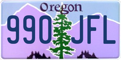 OR license plate 990JFL