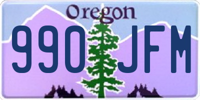 OR license plate 990JFM