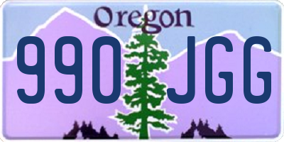 OR license plate 990JGG
