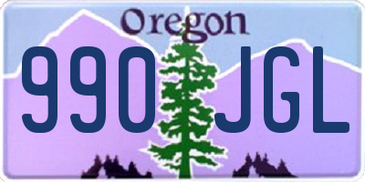 OR license plate 990JGL