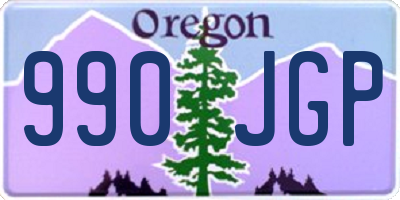 OR license plate 990JGP