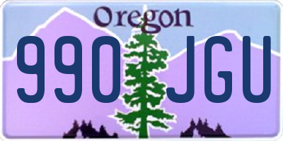 OR license plate 990JGU