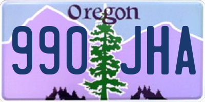 OR license plate 990JHA