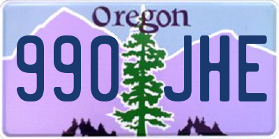 OR license plate 990JHE