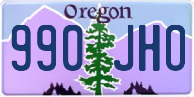 OR license plate 990JHO