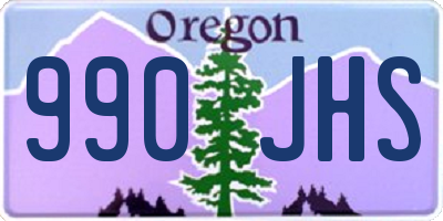 OR license plate 990JHS