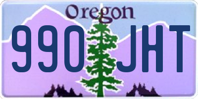 OR license plate 990JHT