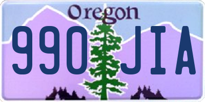 OR license plate 990JIA