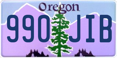 OR license plate 990JIB