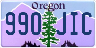 OR license plate 990JIC