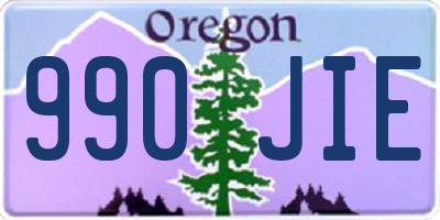 OR license plate 990JIE