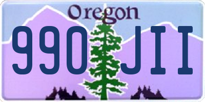 OR license plate 990JII