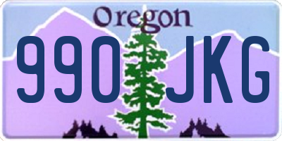 OR license plate 990JKG