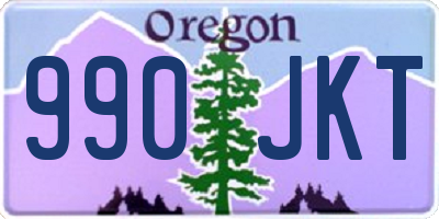 OR license plate 990JKT