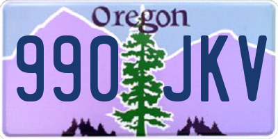 OR license plate 990JKV