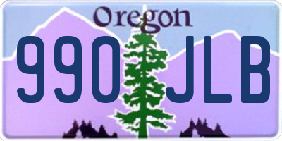 OR license plate 990JLB