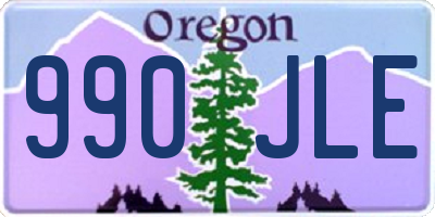 OR license plate 990JLE