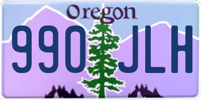 OR license plate 990JLH