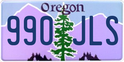 OR license plate 990JLS