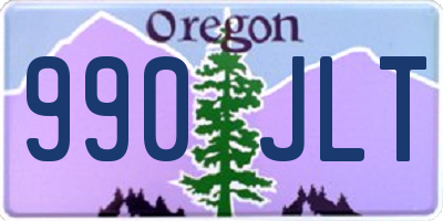 OR license plate 990JLT