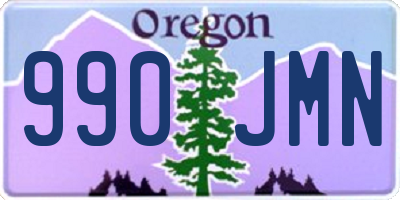 OR license plate 990JMN