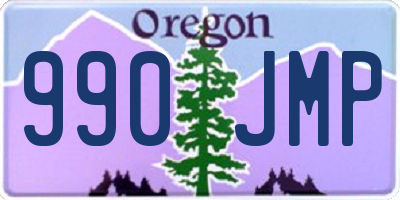 OR license plate 990JMP