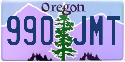 OR license plate 990JMT