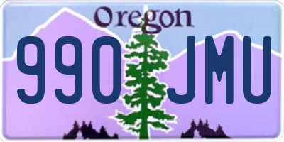 OR license plate 990JMU