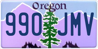 OR license plate 990JMV