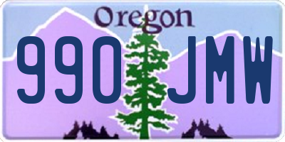 OR license plate 990JMW