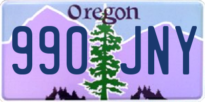 OR license plate 990JNY