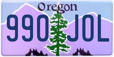 OR license plate 990JOL